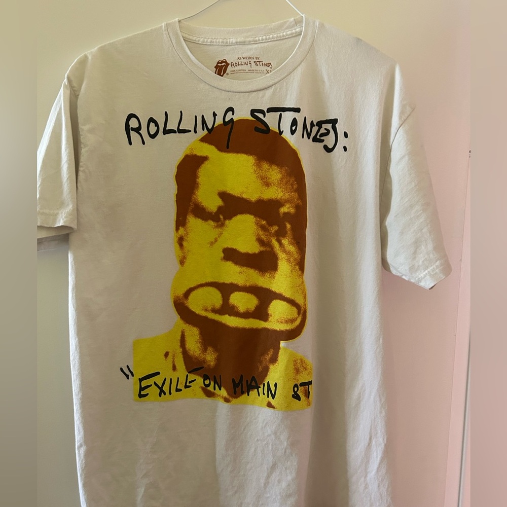 Rolling Stones vintage  Graphic T-Shirt - cream- xl